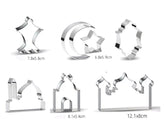 Koekjesuitstekers metaal (set van 7)